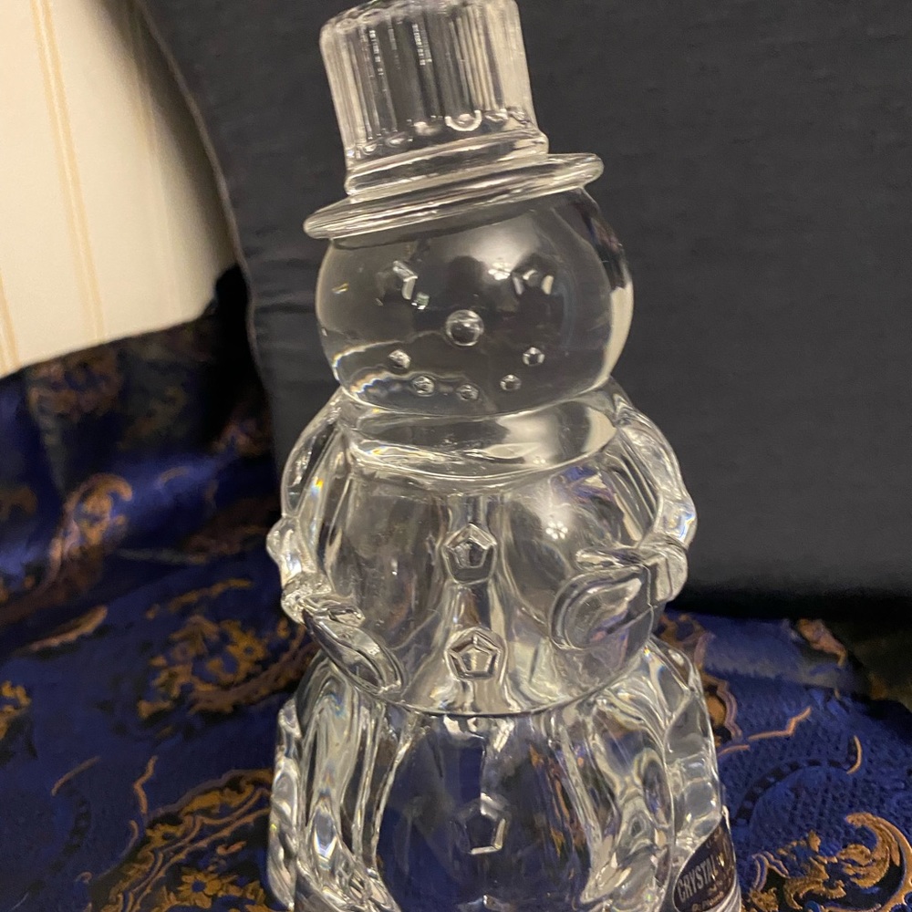 Crystal Snowman tea light, by Deplomb
